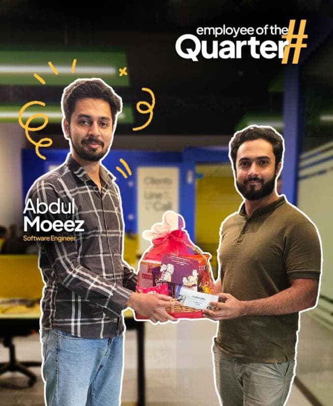 Abdul Moeez - Employee of the Quarter Recognition